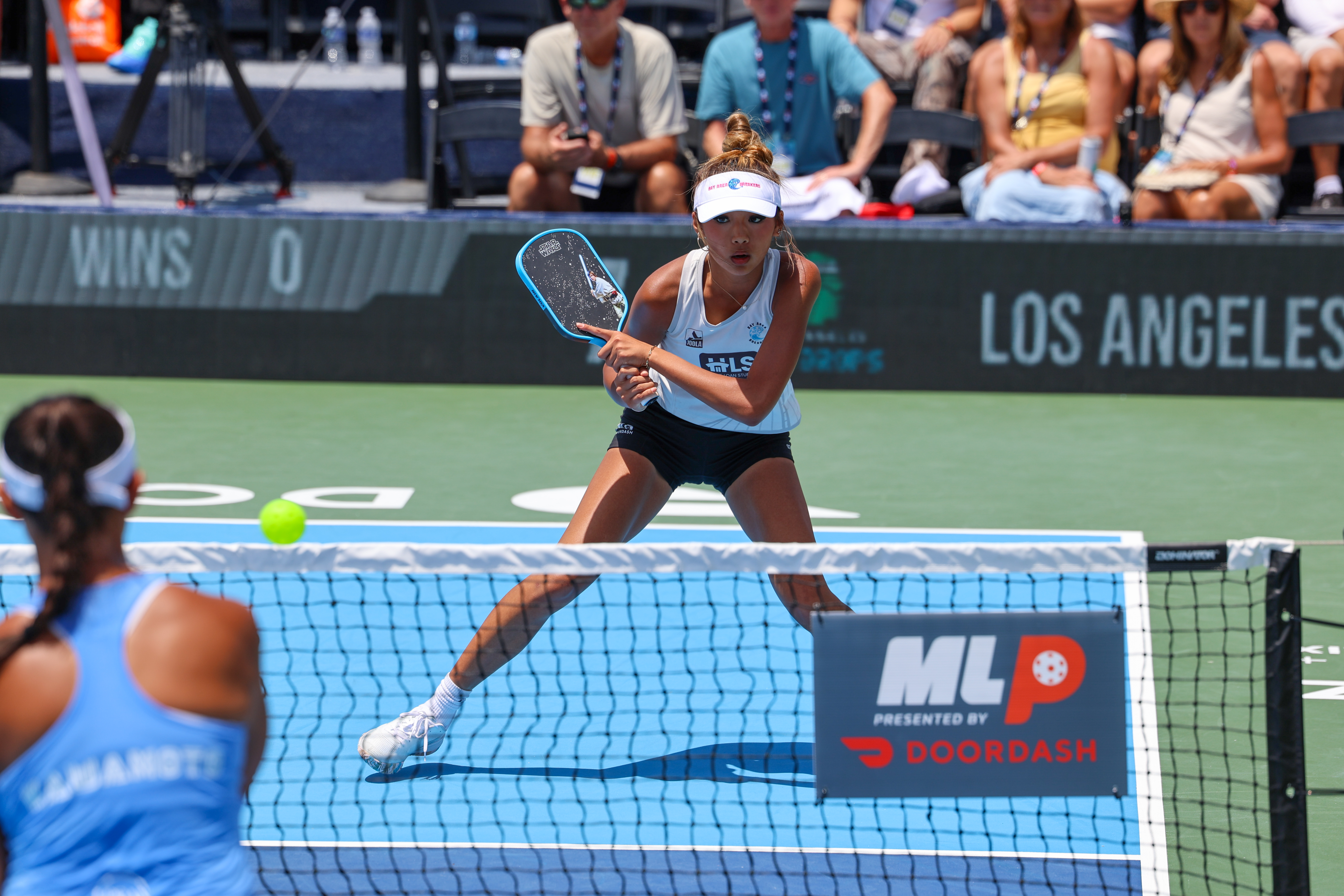 Ella Yeh competes for the Breakers